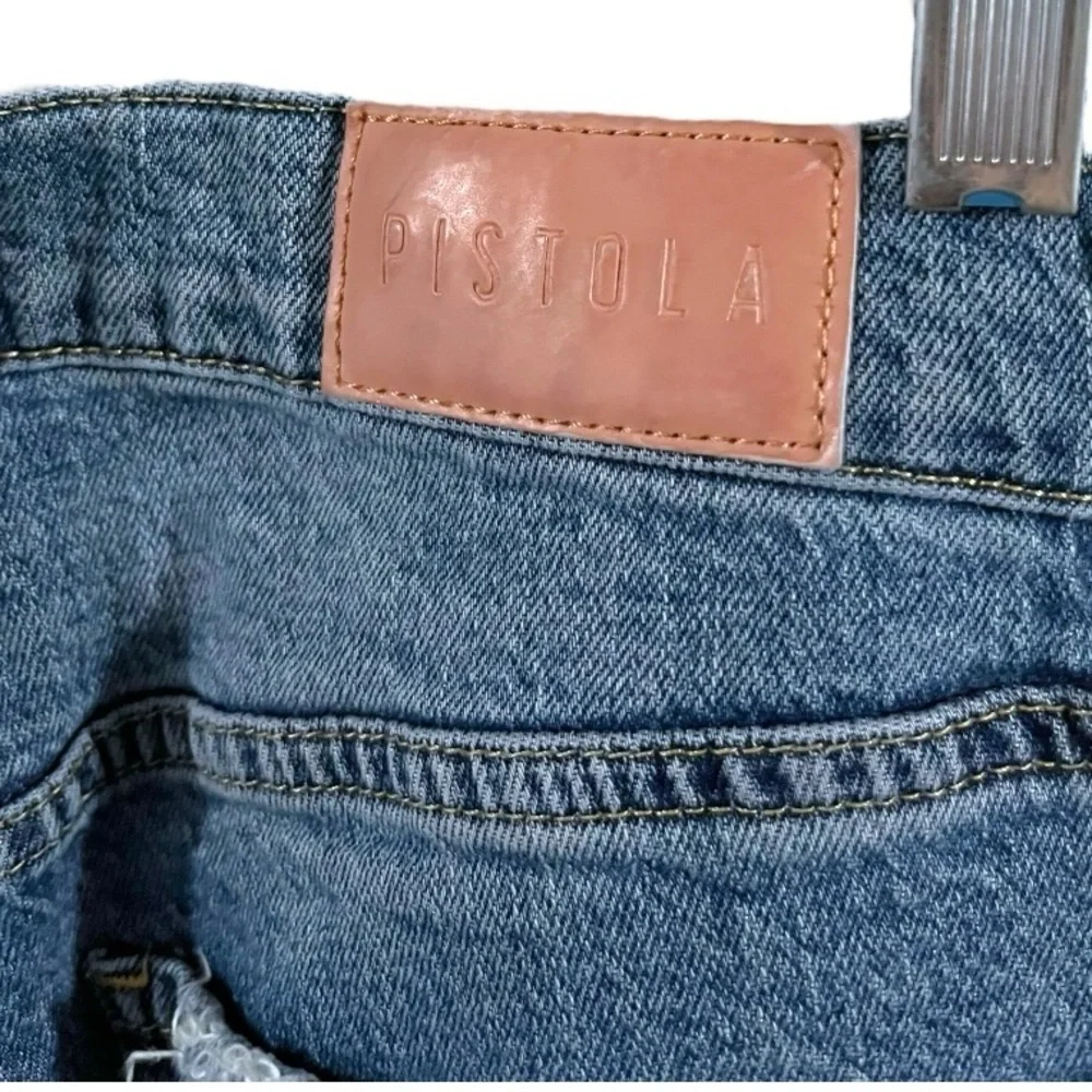 EIC Pistola Size 29 High Waist Denim Jeans Distress Raw Hems Women's RN # 85555